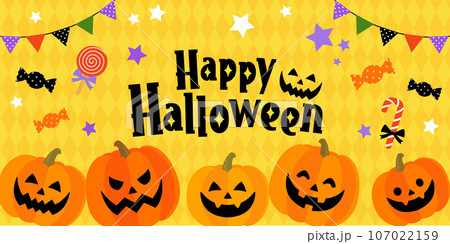 ハッピーハロウィンバナー（2：1） 107022159