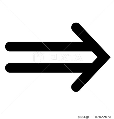 Arrow icon. Modern simple arrow or cursor. Directional arrow flat style isolated on white background. Vector illustration Arrow icon. Modern simple arrow or cursor. Directional arrow flat style isolated on white background. Vector illustration 107022678
