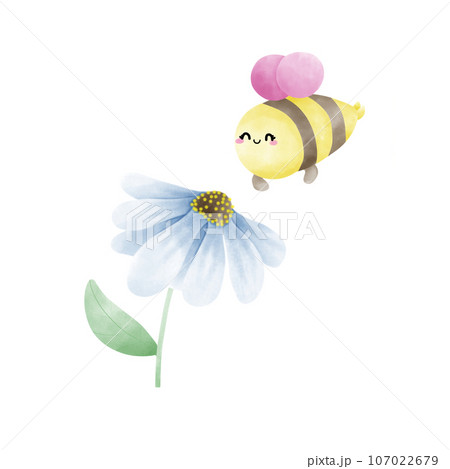 Honeybee with flower 107022679