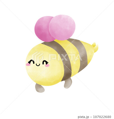 Cute honeybee 107022680