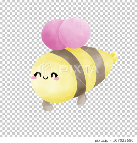 Cute honeybee 107022680