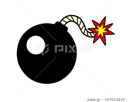 火がついた爆弾 107023814