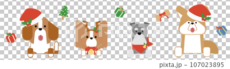 可愛狗狗上半身（聖誕節）套裝B 107023895