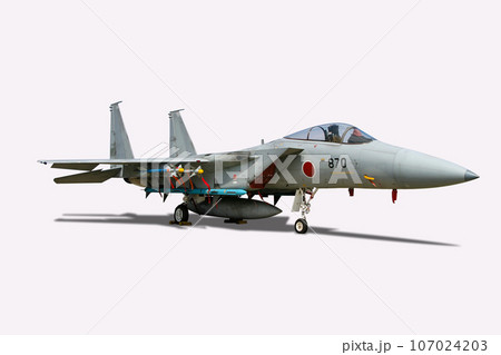展示中の航空自衛隊の戦闘機 F-15J 展示中の航空自衛隊の戦闘機 F-15J 107024203