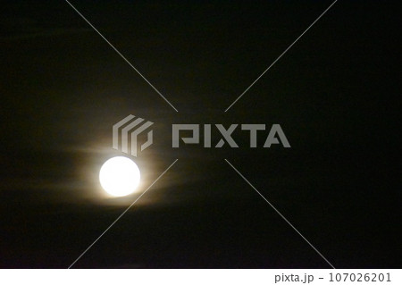 スーパーブルームーンが輝く夜空④ スーパーブルームーンが輝く夜空④ 107026201