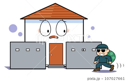 家の防犯対策-塀のある家は忍び寄られる 家の防犯対策-塀のある家は忍び寄られる 107027661