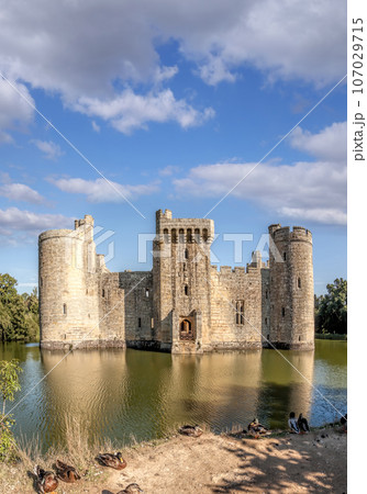 Historic Bodiam Castle in East Sussex, England 107029715