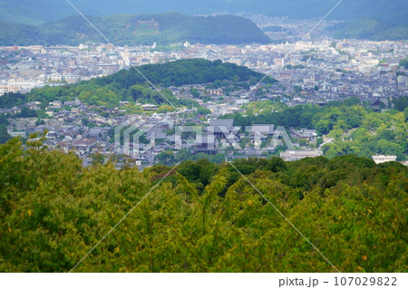 京都・将軍塚青龍殿から望む平安神宮方面 京都・将軍塚青龍殿から望む平安神宮方面 107029822