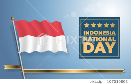 Indonesia National Day, celebration template banner 107030808
