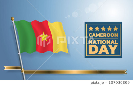 Cameroon National Day, celebration template banner 107030809