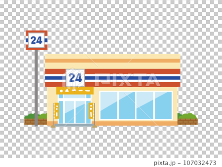 便利商店插畫圖示素材 107032473