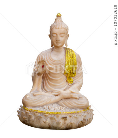 Buddha image on white background isolate Buddha image on white background isolate 107032619