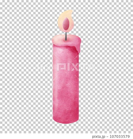 pink candle halloween 107033579