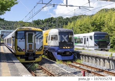 特急電車の並び 房総半島 特急電車の並び 房総半島 107035278