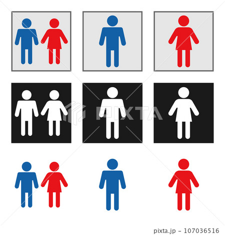 トイレマーク セット トイレマーク セット 107036516