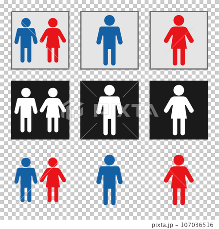 トイレマーク セット トイレマーク セット 107036516