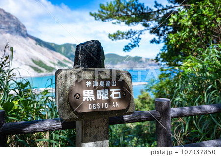 神津島　黒曜石展望地にて 107037850