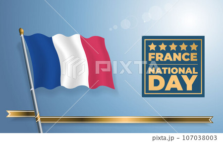 France National Day, celebration template banner 107038003