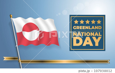 Greenland National Day, celebration template banner 107038012