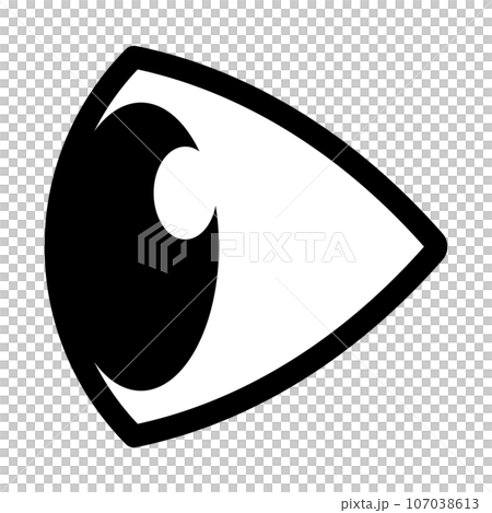 eyes seen from the side 107038613