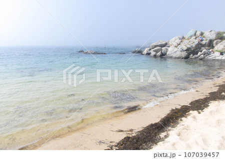 Beach of samil in a foggy day 107039457