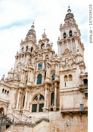 The cathedral of Santiago de Compostela in Spain 107039528
