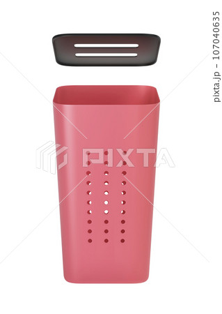 Plastic laundry basket 107040635