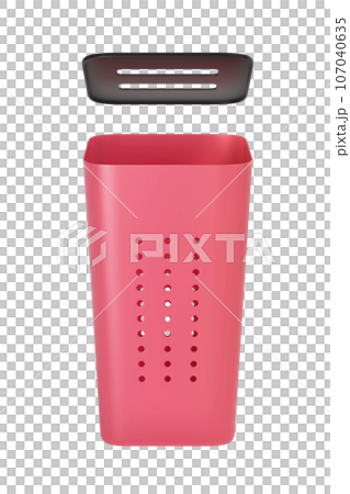 Plastic laundry basket 107040635