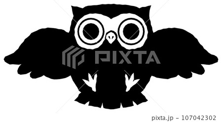 飛ぶふくろう 107042302