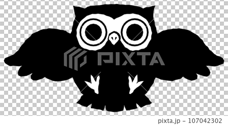 飛ぶふくろう 107042302