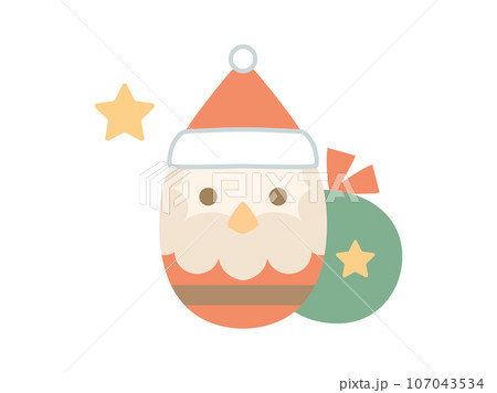 シンプルなサンタクロースのイラスト 107043534