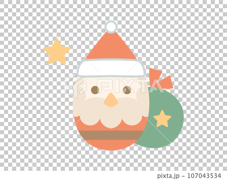 シンプルなサンタクロースのイラスト 107043534