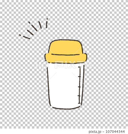 プロテインシェイカーのイラスト 107044344