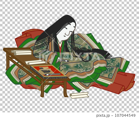 紫式部のイラスト 107044549