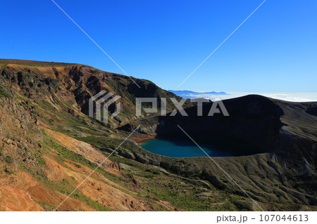 蔵王のトレッキング風景 蔵王のトレッキング風景 107044613