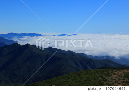 蔵王のトレッキング風景 蔵王のトレッキング風景 107044641