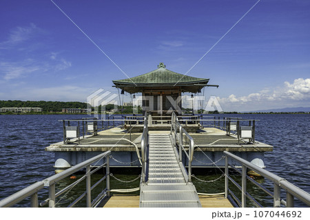 加賀片山津温泉　柴山潟　浮御堂　石川県加賀市 107044692