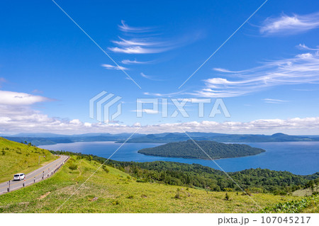 シーニックバイウェイ北海道 秀逸な道 屈斜路湖 ドライブ ハイエース シーニックバイウェイ北海道 秀逸な道 屈斜路湖 ドライブ ハイエース 107045217