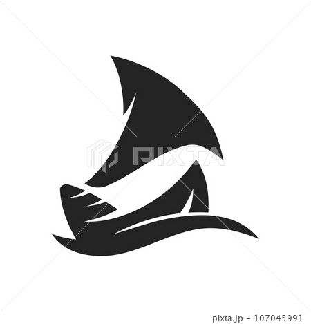 sailing logo template Isolated. Brand Identity. Icon Abstract Vector graphic sailing logo template Isolated. Brand Identity. Icon Abstract Vector graphic 107045991