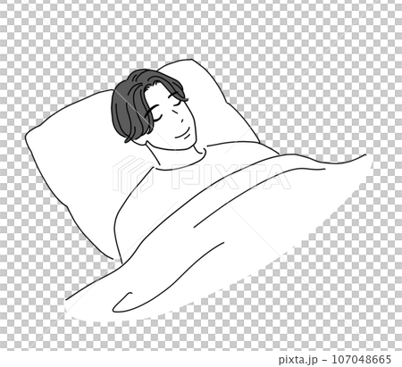年輕人在床上睡得很香 年輕人在床上睡得很香 107048665