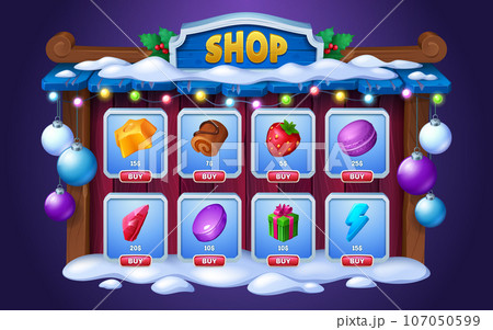 Christmas game shop for user interface 107050599
