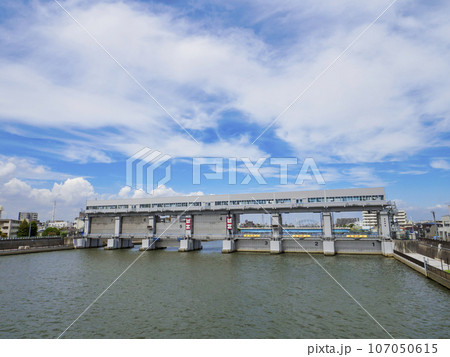 今井水門・新中川・東京都江戸川区 107050615