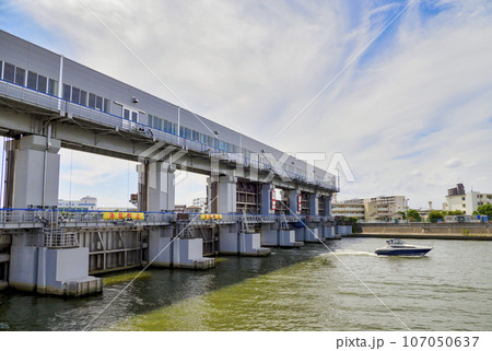 今井水門・新中川・東京都江戸川区 今井水門・新中川・東京都江戸川区 107050637