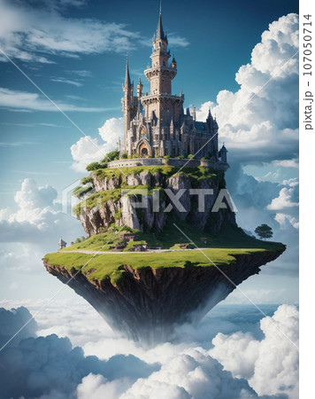 【天空の城】 天空の城のイラスト素材 [107050714] - PIXTA