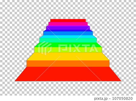 抽象彩虹色樓梯圖 107050820