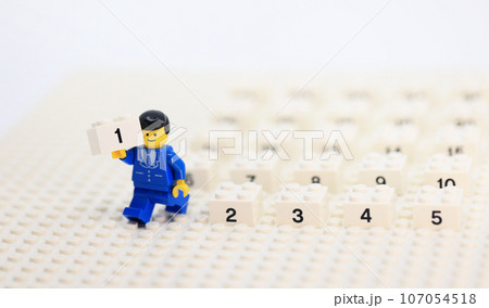 office boy receive the number one brick office boy receive the number one brick 107054518