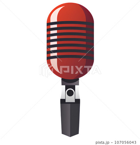 microphone, sound, music, illustration, studio, mic, communication, speech, object, karaoke, voice, audio, entertainment, sing, record, radio, broadcast, stage, isolated, icon, musical, concert, media 107056043