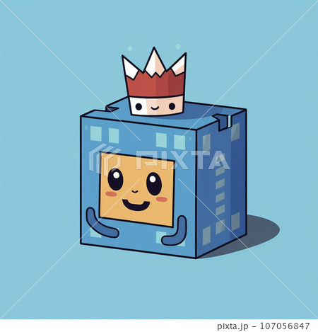 かわいいロボットのイラスト　AI画像 107056847
