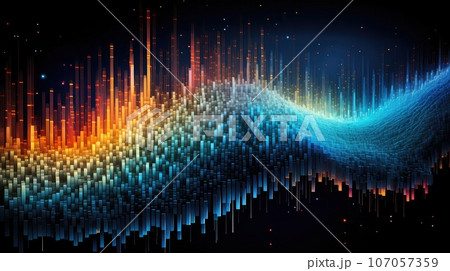 technology algorithmic data cascade ai generated 107057359