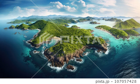 reserve island wildlife reserves ai generated 107057428